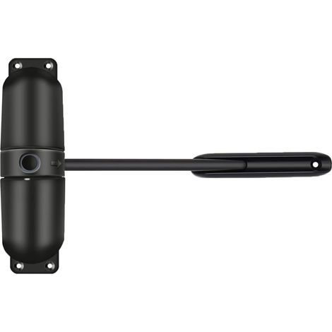Solid Steel Door Closer Black Extension Spring for Indoor and Outdoor Use Automatic Closing Screw-on for Garden (1/5)