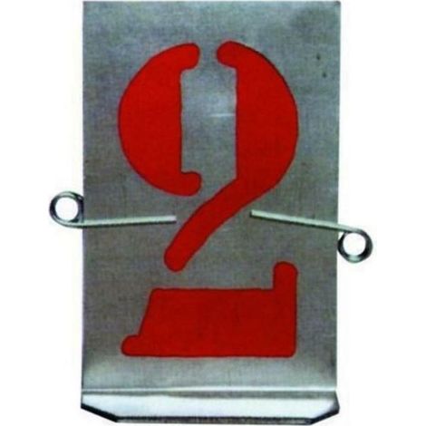 Vigor Stampi Numeri Lamiera Zincata 9 Numeri Art. 606 100mm