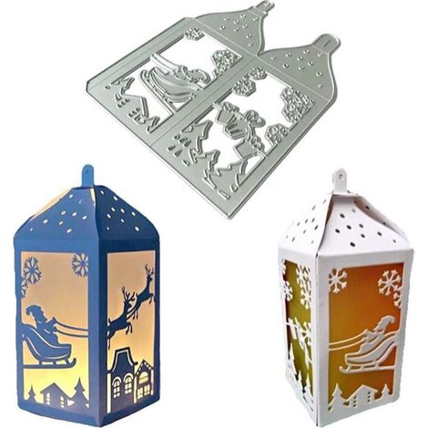 Pochoirs de Découpe Métal Noël, Matrices de Gaufrage pour Scrapbooking, DIY Album Photo et Cartes (1/5)