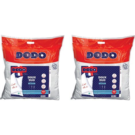 Guanciale DODO sensazione setosa 60 x 60 cm - Lotto di 2 - DOUX DUO