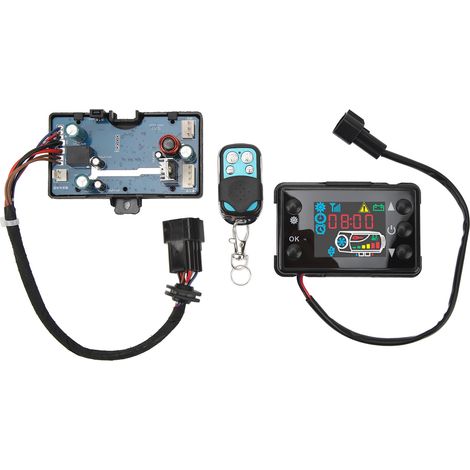 Interrupteur écran LCD pour chauffage stationnaire diesel 12V/24V, télécommande chauffage air, boîtier de contrôle véhicule, kit dispositif de chauffage. (1/5)