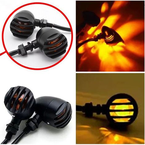 Clignotants moto universels, feux de signalisation stables, source lumineuse brillante, ampoules de virage, clignotants durables. (1/5)