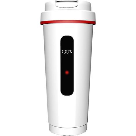 Auto-Wasserkocher, elektrischer Wasserkocher, 12-V-Thermobecher, isoliertes Edelstahl-Design, Instant-Teebereiter, idealer Getränkewärmer für Reisen, Boote, LKWs und zum Schlafen (1/5)