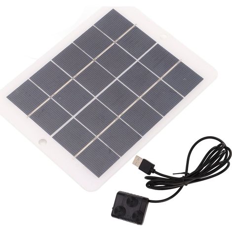 Pompe à eau solaire 3W 5V, fontaine solaire extérieure, aménagement paysager DC KLB (1/5)