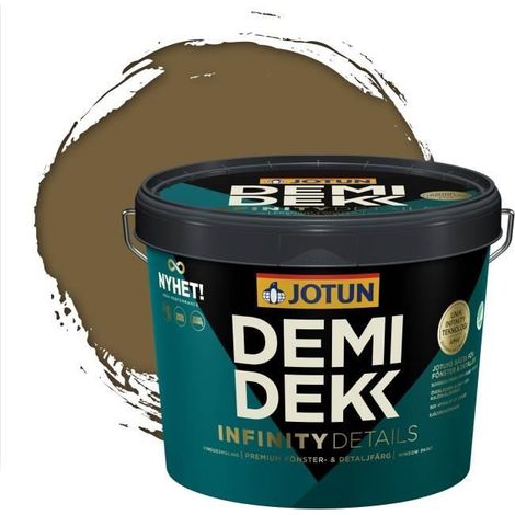 Peinture Bois - JOTUN - Lasure Opaque Satinée - RAL 7008 - Gris Kaki - 3L (1/2)