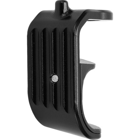 Attache rapide E en alliage d'aluminium léger pour Brompton - Crochet vélo pliant noir design poli (1/5)