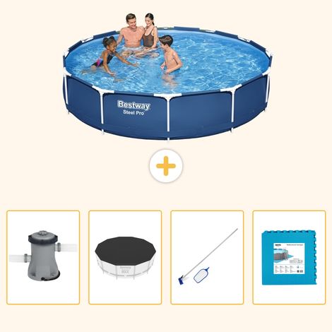 Bestway Bestway Steel Pro Ronde - 366x76 cm - 5-pièces S191 (1/5)