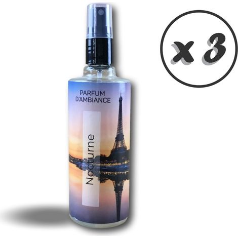 Aérosol parfumeur 125 ml Parfum Divine Forte rémanence - Quantité x 3 - 125 ml - Parfum Nocturne