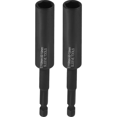 2Pcs Embout Tournevis À Écrous 10mm Douille Profonde Métrique (1/5)