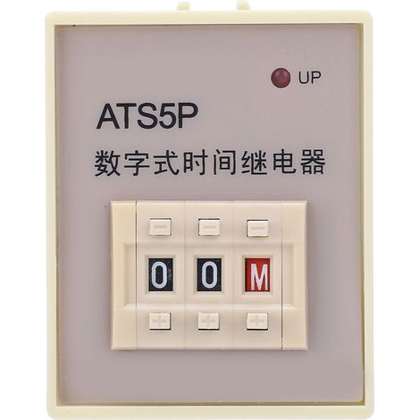 Relais temporisé numérique à affichage LED ATS5P, module de relais temporisé à cycle réglable, 220 V CA (1/5)