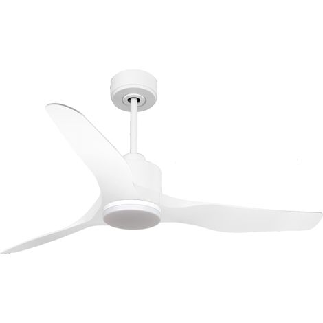 Ventilador de techo Reversible Termostato Dimable Wifi Motor DC Techos Inclinados Mando a Distancia Luz tres tonos Adaptador 2/3 Aspas Hypersilence Memoria