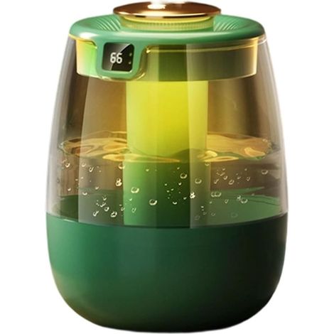 Humidificateur Silencieux De 1300 ML pour Chambre À Coucher Bureau Brumisation D'usine USB Veilleuse Portable Affichage Numérique Utilisation Bureau Humidificateur Portable USB (1/5)