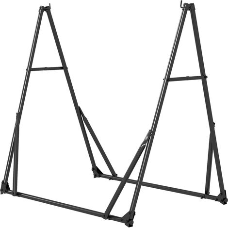 Support Hamaca Plegable 2-en-1 Silla Colgante Métal Noir Sac Transport (1/5)