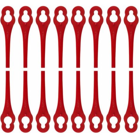 Bardusch-Lot de 100 Lames en Plastique de Rechange pour Coupe Bordure Florabest LIDL   Longueur 8,3cm (1/5)