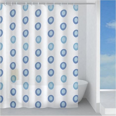 Gedy Tenda Doccia in Peva Oblo 240x200 Cm Azzurro