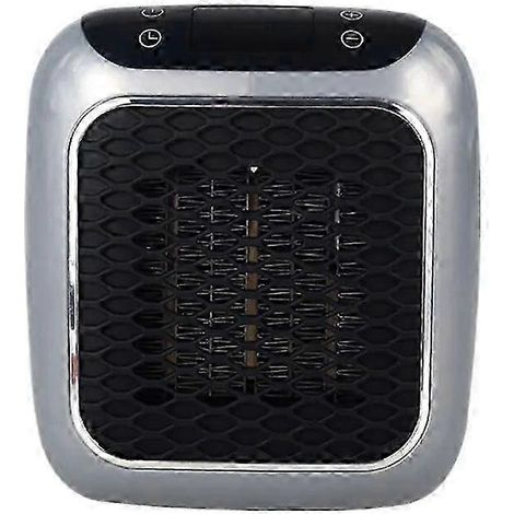 Chauffage d'appoint électrique portable, radiateur céramique 800 W, avec télécommande, minuterie 12 h, affichage LED, 2 niveaux de chauffage, édition 0607 (1/4)