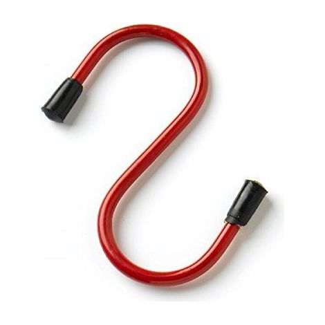 Bulk Hardware Crochet en plastique 100mm Cuisine Rouge Lot de 2