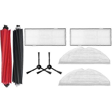 De rechange accessoires pour Roborock S8/S8+ Plus Aspirateur pièces rouleau principal brosse latérale Guard filtre HEPA chiffon de lavage (1/5)