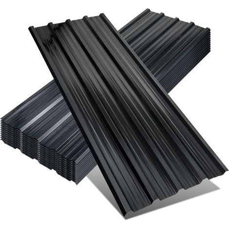 TolleTour 12 lamiere ondulate 129x46 cm verdi zincate per tetto parete carport e rimessa