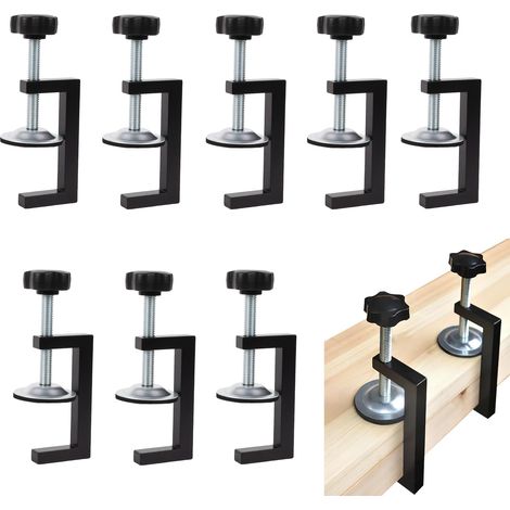 Ensemble de serrage de 8 pièces, comprenant des serre-joints en G, des serre-joints pour le travail du bois et des accessoires pour étau d'établi.
