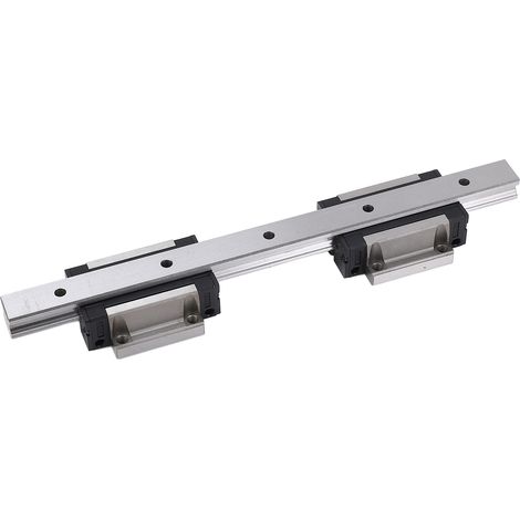 Glissière linéaire en acier trempé 300mm avec 2 patins HGW20CC pour machine CNC (1/5)