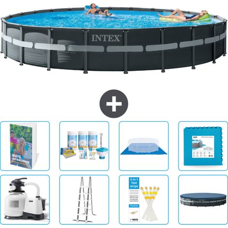 Intex Piscine Ultra XTR Ronde - 732x132 cm - 9-pièces S536 (1/4)
