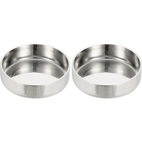 Emboutstuyau45 mmdiamètre extérieur, 2 emboutstuyau plats en acier inoxydable 304 Embouttuyau poli Capuchon rond pour les industriesla plomberie HVAC Tuyauterie métallique - 51 mm (1/5)