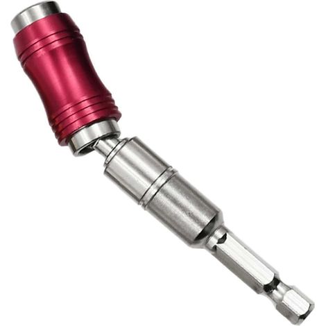 Porte-embout de perçage pivotant 6,35 mm, tige hexagonale, porte-embout magnétique à changement rapide, porte-embout de tournevis, rallonge pour foret H (1/5)