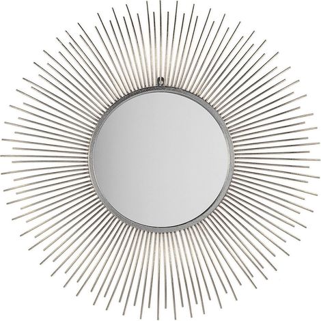 Specchio da parete tondo ø80 cm in color argento Cilly (1/5)