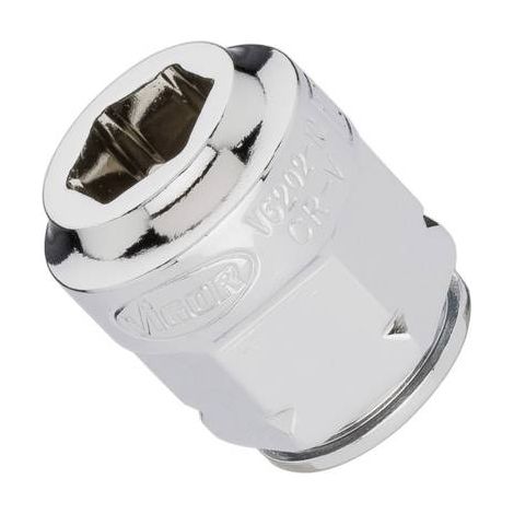 VIGOR Douille plate V6202-10, carré creux 10 mm (3/8 pouces), 10 pièces (1/2)