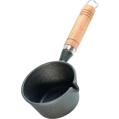 Poêle à frire Hem Mini avec manche en bois, 14 cm (5,5 pouces), en fonte, design ergonomique et pratique. (1/5)