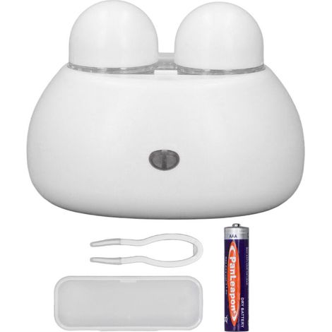 Machine de Nettoyage Ultrasonique pour Lentilles de Contact Portable Automatique - Outil de Nettoyage à Domicile Blanc (1/5)