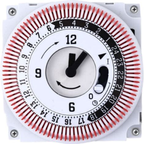 Minuterie mécanique 250 V, compteur de temps, rappel 15 min 24 h, compte à rebours de cuisine, contrôleur d'économie d'énergie, interrupteur de synchronisation industriel (1/4)