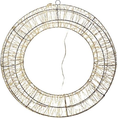 Corona luminosa in metallo 2160 LED 69 x 12,5 x H71 cm Mercury