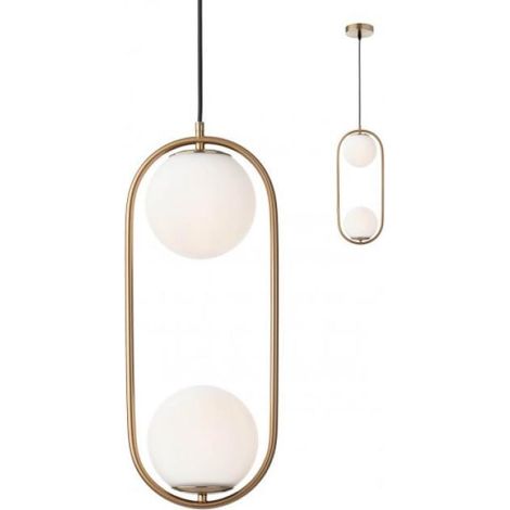 Lampadario a sospensione 1 luce colore oro opaco nina redo 012626 (1/2)