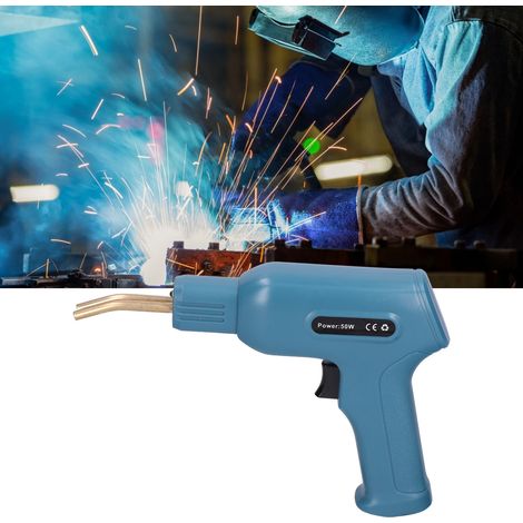 Machine à souder le plastique portative, agrafeuse de réparation, outil de soudage pour fournitures de jardinage et de maison, Cyan, prise EU 220-240 V (1/5)