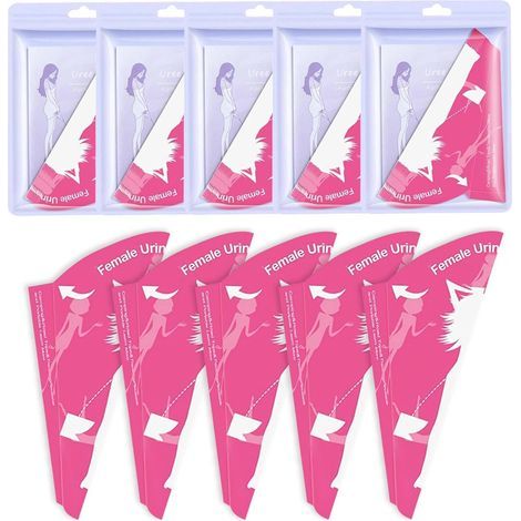 Urinoir pour Femmes, 50 Pièces de Pisse Debout Femme Jetable, Papier Pipi Debout Femme, Portable Urinoir pour Pliable, pour Femmes Enceintes, Patients et Activités de Plein Air