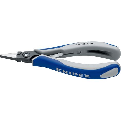 KNIPEX 34 12 130 Präzisions-Elektronik-Greifzange mit Mehrkomponenten-Hüllen brüniert 130 mm (1/2)