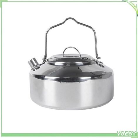Bouilloire de camping - FAFEICY - 1 L - Acier inoxydable - Poignée verrouillable - Compact et stable
