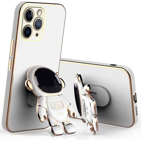 Custodia per iPhone 13 Pro, astronauta, bianca (1/5)
