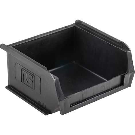 Bac ESD Conducteur Plastique, longueur 90mm x Largeur 100mm x Hauteur 50mm, Antistatique