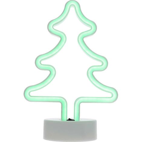 Stück Weihnachtsbaum-Modellierlicht, kreative LED-Innenbeleuchtung, dekorative Lampe-24X17.5CM-White (1/3)