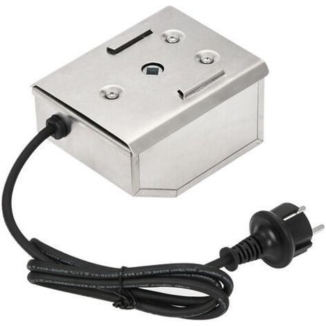 Moteur électrique pour barbecue inox – Rôtisserie 4W – Vitesse 2,5-3 U/m – Tension 220-240V – Charge max 20kg – Longueur câble 1,5m (1/5)