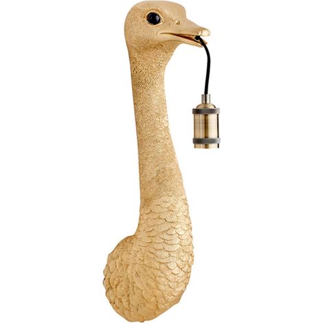 Light & Living - wandleuchte - Ostrich - gold - kunststoff -