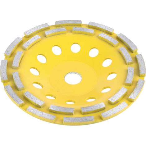 Disque diamant double rangée 180mm pour meuleuse, coupe brique et béton, 115/125/180mm (1/5)