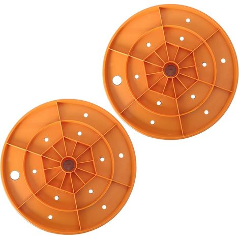 [JAMAIS UTILISÉ]Lot de 2 disques de drainage réutilisables pour pots de fleurs avec trous de drainage pour un meilleur drainage du sol et la santé des racines des pots de fleurs (1/5)