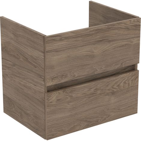 Ideal Standard Eurovit+ - Mueble de lavabo, 55x60x44 cm, 2 cajones, nogal R0259Y9 (1/5)