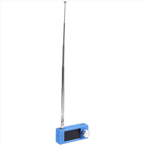 Radio portable SI4732 10 kHz-180 MHz, interface SMA, antenne télescopique, LSB, USB, AM/FM, mini radio de poche, récepteur bleu (1/5)