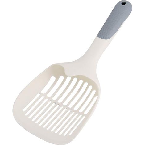 QAZQA Pelle Litiere Chat Plastique, Pelle à Litière Durable avec Poignée Antidérapante - Tamisage Facile, Facile à Nettoyer Cat Litter Scoop pour Chat Animaux (1/5)