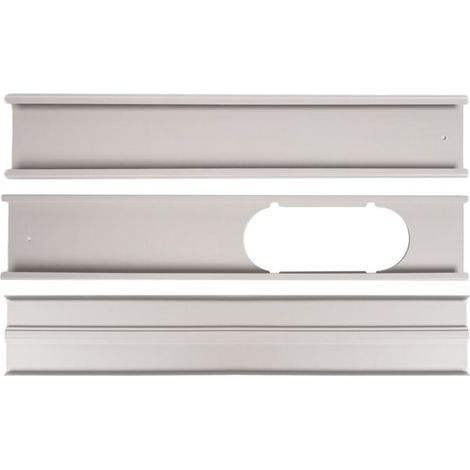 3 PièCes Plaque de Kit de FenêTre Portable RéGlable pour Accessoires de Climatiseur Fixation de FenêTre de Climatiseur-55CM (1/4)